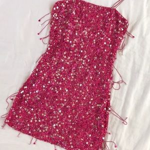 Retrofete Heather Star Fringe Dress SMALL S